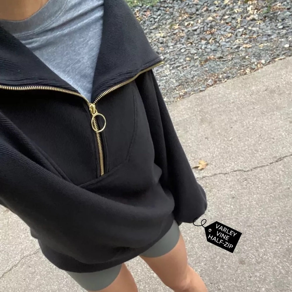 VARLEY Vine Half Zip Black Pullover XS